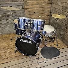 Drum set Sonar force 507 complete blue 7 pcs Musical Instrument