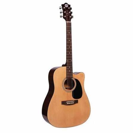 GB&A Acoustic guitar -Natural with EQ 40' Musical Instrument
